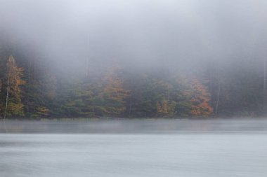 Autumn landscape at St. Ana Lake, in the heart of Transylvania, Romania