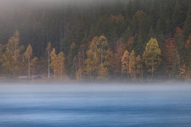 Autumn landscape at St. Ana Lake, in the heart of Transylvania, Romania