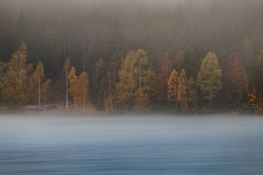 Autumn landscape at St. Ana Lake, in the heart of Transylvania, Romania