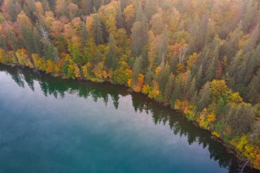 Autumn landscape at St. Ana Lake, in the heart of Transylvania, Romania