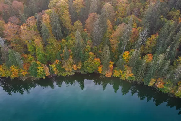 Autumn landscape at St. Ana Lake, in the heart of Transylvania, Romania