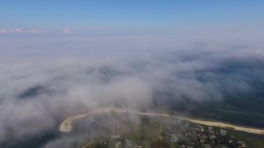 Aerial shot of Edgartown on Martha's Vineyard, Massachusetts, United States
