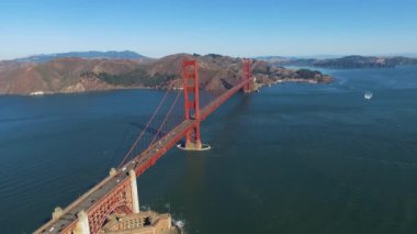 Aerial shot of Golden Gate Bridge, San Francisco