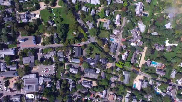 Aerial Shot Edgartown Martha Vineyard Massachusetts United States — Stockvideo