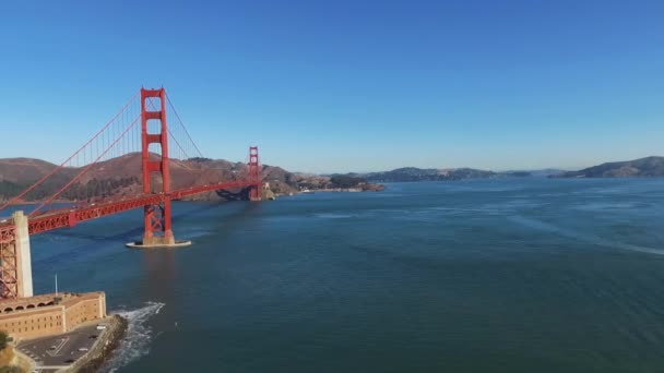 Flygfoto Golden Gate Bridge San Francisco — Stockvideo