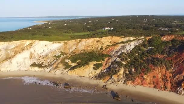 Aquinnah Cliffs Martha的葡萄园 — 图库视频影像
