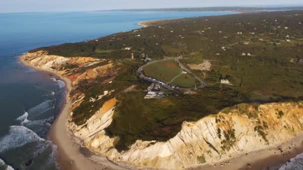 Aquinnah Cliffs Martha的葡萄园 — 图库视频影像