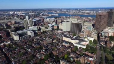 Boston Common Park, ABD 'nin hava görüntüsü