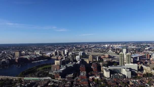 Aerial shot of Boston Common Park, Egyesült Államok — Stock videók