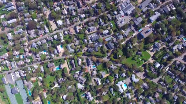 Aerial Shot Edgartown Martha Vineyard Massachusetts Egyesült Államok Egy Napos — Stock videók