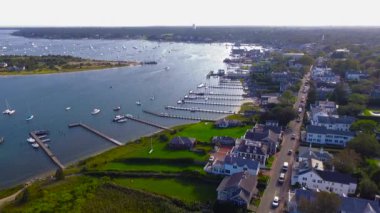 Aerial shot of Edgartown, Martha's Vineyard, Massachusetts
