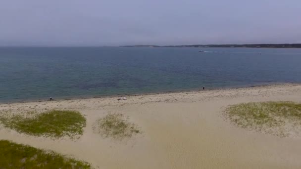 Aerial Shot Edgartown Martha Vineyard Massachusetts — Stok video