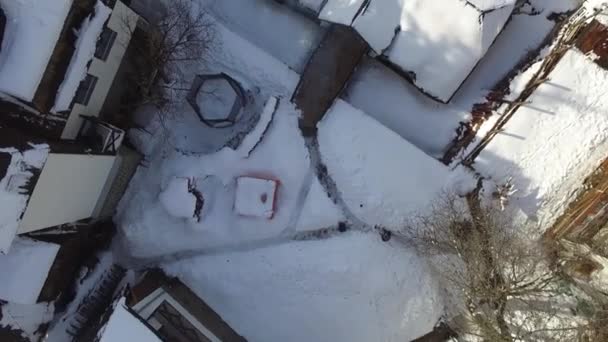 Aerial Shot Snowy Mountain Kopaonik Serbia — Vídeo de Stock