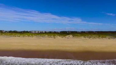 Martha 's Vineyard' daki güzel South Beach 'in hava görüntüsü. Massachusetts 'te. Birleşik Devletler