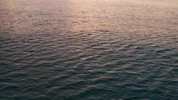 Повітряний Вид Схід Сонця Над Прекрасним Золотим Пляжем Грецькому Острові — стокове відео
