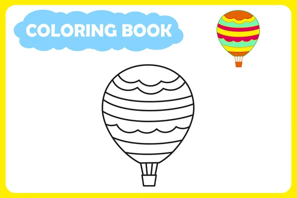 Çocuk boyama kitabı şablonu. Vektör çizimi. taşıma