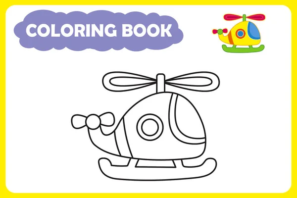 Çocuk boyama kitabı şablonu. Vektör çizimi. taşıma