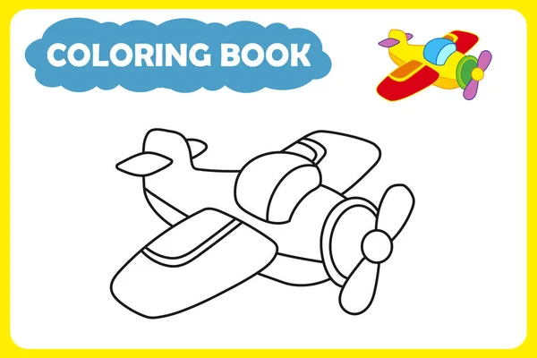 Çocuk boyama kitabı şablonu. Vektör çizimi. taşıma