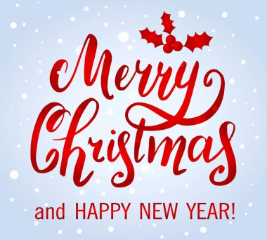 Mutlu noeller ve yeni yıl kutlamaları için bir şablon. Vektör çizimi. harf