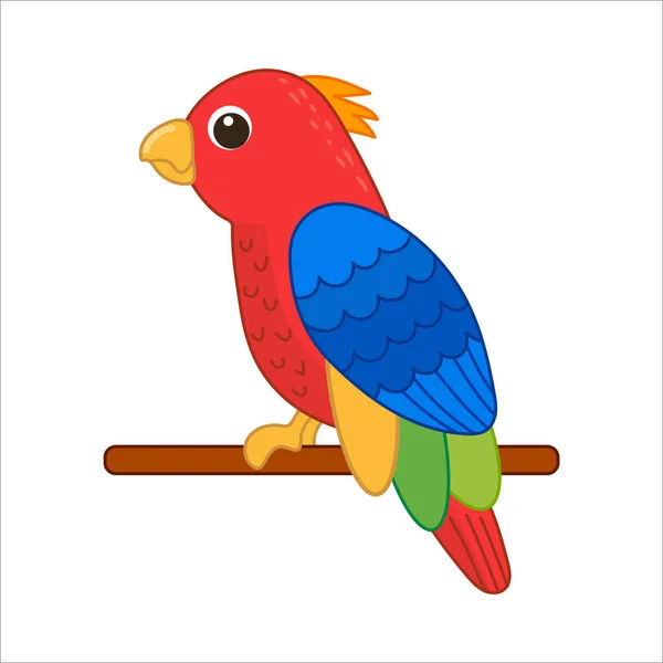 Смешная Африканская Птица Прозрачном Фоне Векторная Иллюстрация Зоопарк — стоковый вектор