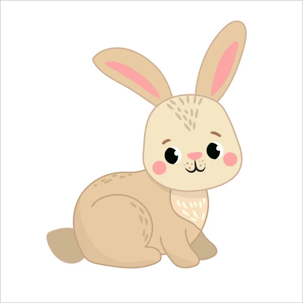 Funny Forest Animal Isolated Transparent Background Vector Illustration Zoo — Archivo Imágenes Vectoriales