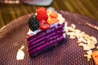 Dietary cake. Delicious fruit dessert