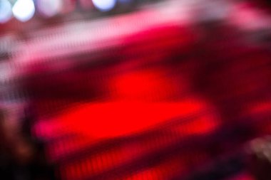 blurred background of red lights