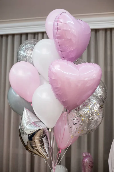 Pink Balloons Room — 图库照片