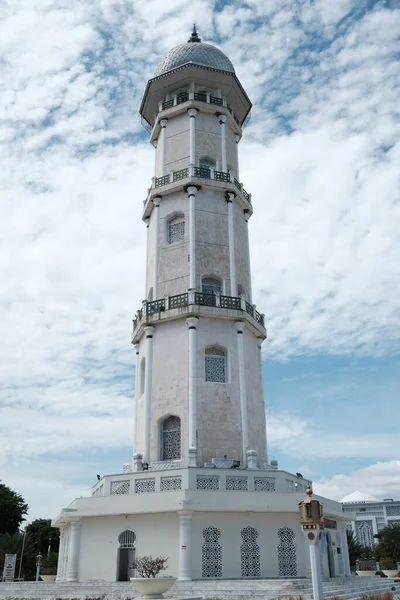 Banda Aceh Indonezja Sierpnia 2022 Minaret Meczetu Baiturrahman Który Jest — Zdjęcie stockowe