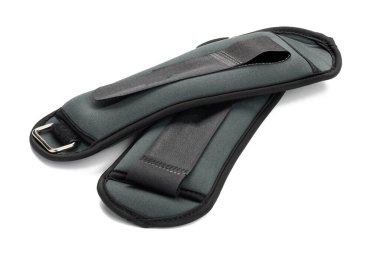 Beyaz arka planda spor için kollar ve bacaklar için tekstil ağırlığı