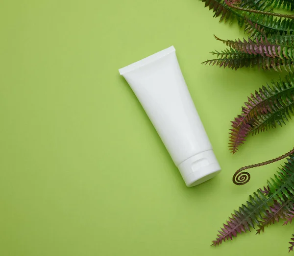 Lege Witte Plastic Buizen Voor Cosmetica Verpakking Voor Crème Gel — Stockfoto