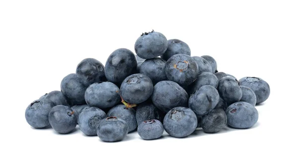 Bunch Ripe Blueberries White Isolated Background — Stock Photo, Image