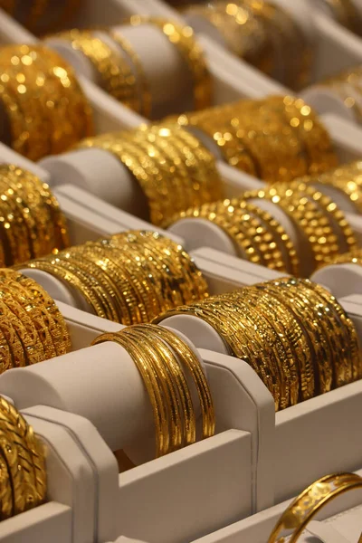 Beroemde Gold Souks Dubai Markten Van Goud Gouden Sieraden — Stockfoto