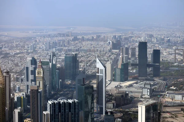 View Skyscrapers Downtown Dubai Burj Khalifa Tallest Tower World — Stock Photo, Image