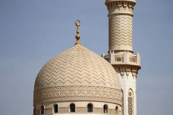 Minarete Cúpula Mesquita Jumeirah Dubai — Fotografia de Stock