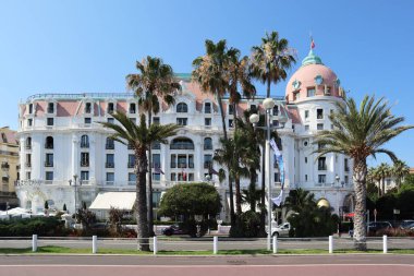 Nice, Fransa 'nın güneyindeki efsanevi Negresco Oteli.