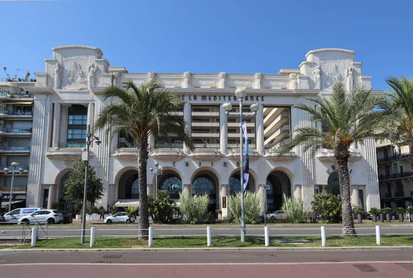 Palais Mediterranee Devět Floor Luxusní Kasino Hotelový Komplex Nachází Promenade — Stock fotografie