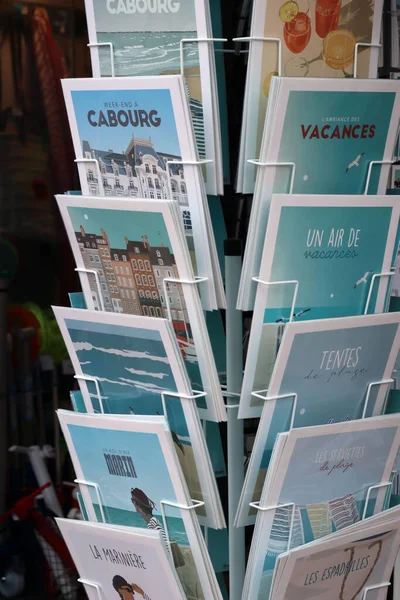 法国卡堡 2022 卡堡一家商店的明信片 — 图库照片