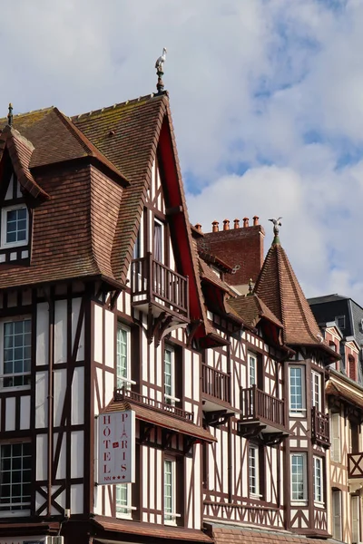 Cabourg France Υπέροχη Παραδοσιακή Όψη Της Nomandy Μισό Ξύλο Στη — Φωτογραφία Αρχείου