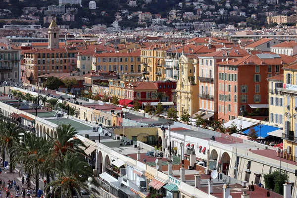 Nicea Francja 2022 Widok Niceę Plaże Słynną Promenadę Anglików Parku — Zdjęcie stockowe
