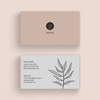 Minimum Pembe İş Kartı Şablonu prim vektörünü temizle