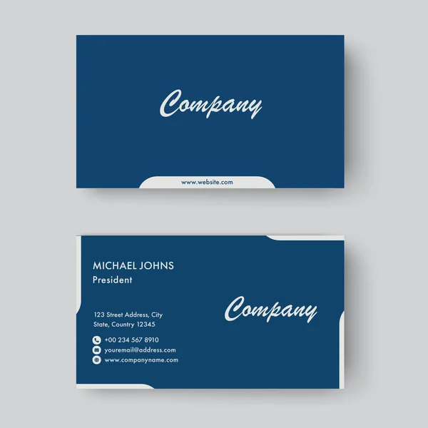 Minimal Simple Green Business Card Design Template — стоковый вектор