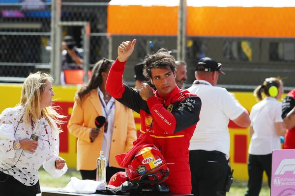 Carlos Sainz Spa Ferrari — Stock Photo, Image