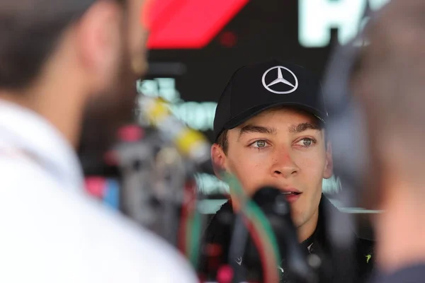 George Russell Gbr Mercedes W13 Performance — 图库照片