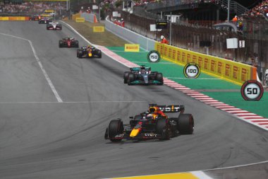 Moskova, Rusya-Mayıs, 2018: Yoldaki arabanın marşı..