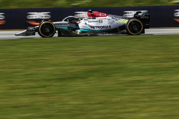 Lewis Hamilton Gbr Mercedes W13 Performance — Foto Stock