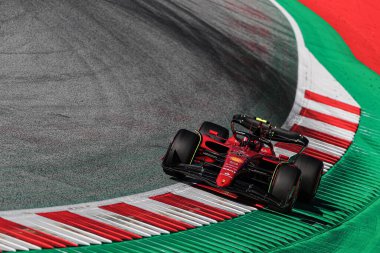 Spielberg, Avusturya, Temmuz 08 2022 - F1 Avusturya GP 2022 - Carlos Sainz (SPA) Ferrari F1-75