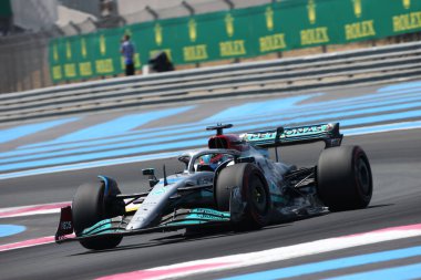 22 Haziran 2022 Le Castellet, Fransa - F1 2022 Fransa GP - ücretsiz uygulama 1 - George Russell (GBR) Mercedes W13 E Performans