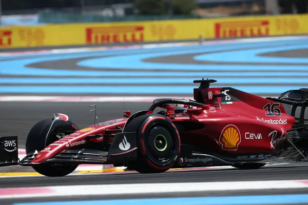 Июля 2022 Castellet France 2022 France Free Practice Charles Leclerc — стоковое фото