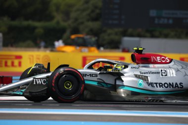 22 Haziran 2022 Le Castellet, Fransa - F1 2022 Fransa GP - ücretsiz uygulama 3 - Lewis Hamilton (GBR) Mercedes W13 E Performans